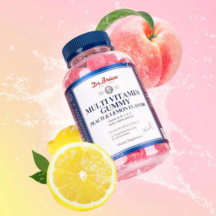 

доктор. Жувальні мультивітаміни Brian зі смаком персика та лимона