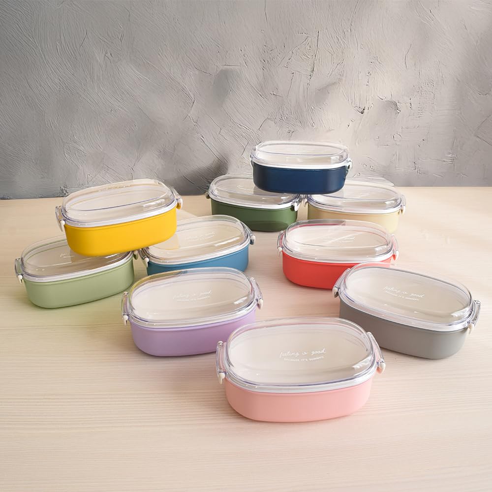 FIG Painted 1 Tier Lunch Box 600ml Gray 023