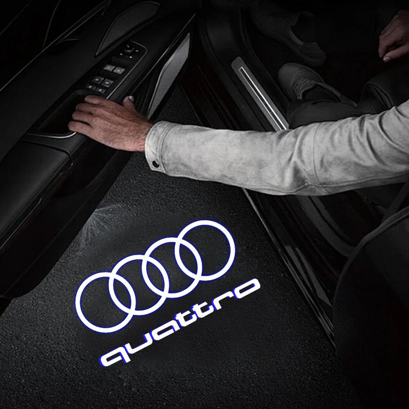 For Audi S4 Car Door AUDI Welcome Light Led HD Projector Lamp For Audi A3 A4 B8 8P 8V A6 C7 A5 Q5 B7 B6 SLINE QUTTRO RS Q3 Q7 S3 S4 S5 S6 S8