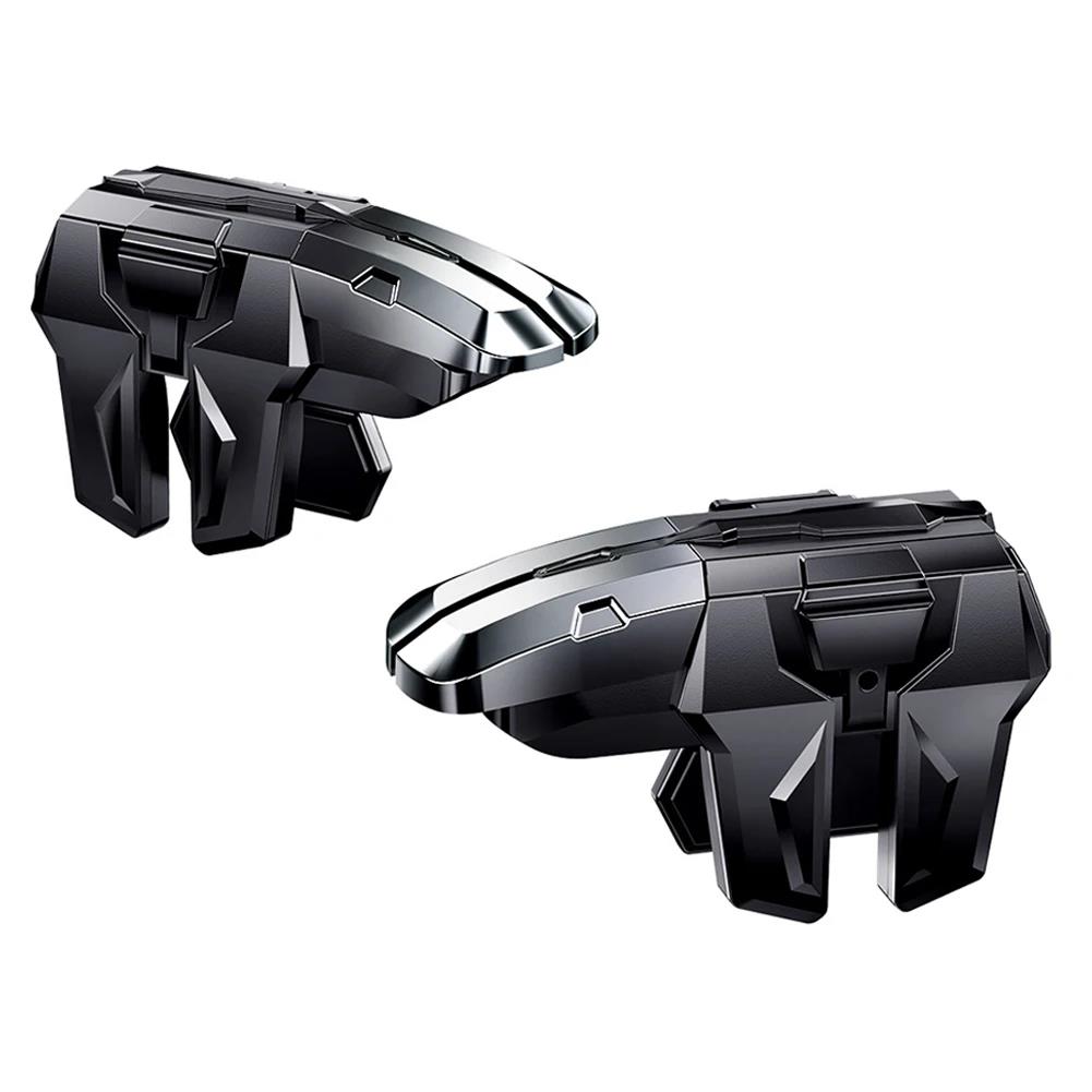 Black Mobile Controller For Gamers Game Controller Convenient Non-slip Mobile Gaming Trigger For Pubg Alloy Key Shooter Portable 5