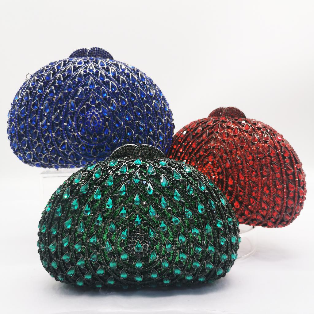Rhinestone Evening Crystal Clutch Wedding Prom Purse Luxury Women’s Party Wedding Clutches Ladies Prom Bags Formal Clutches