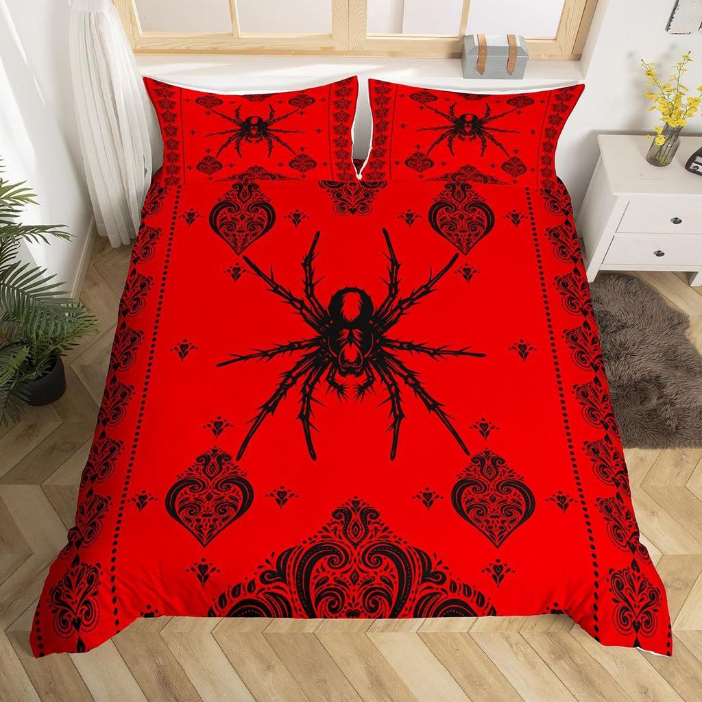 Spider 3D Digital Printing Quilt Cover Three-Piece Home Textile Duvet Cover Bedding
