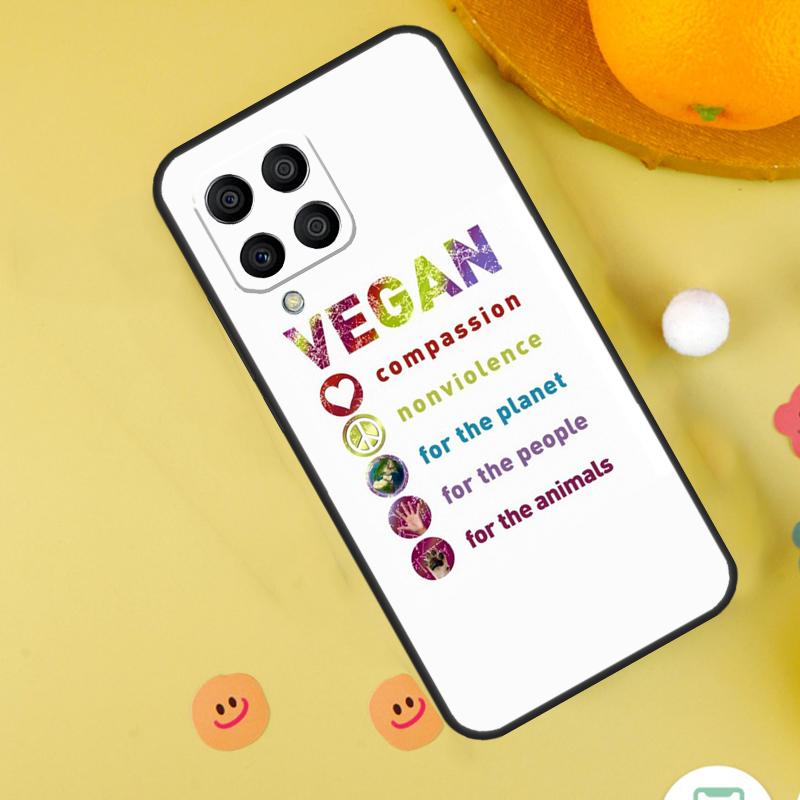 LOVE VEGGIE Vegetarian Quotes VEGAN Case For Samsung Galaxy M31 M32 M12 M52 M21 M15 M55 M56 M36 M16 M06 M13 M33 M53 M14 M34 M54