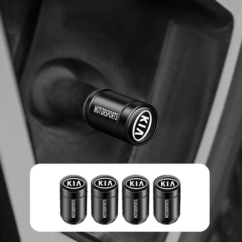 UPVD5 4PCS 3D Metal Tire Valve Caps Car Tyre Air Stems Cover Decorate For KIA Sportage Rio Ceed Picanto K5 K9 Sorento Accessories