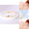 Tulip Flower Necklace Copper Chain Womens Trendy Spring Jewelry