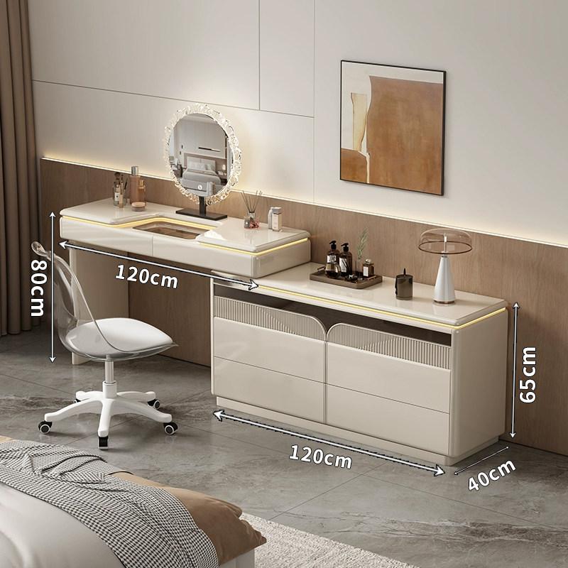 Chest Of Drawers Dressing Table Light With Mirror Stool Hotel Makeup Vanity Desk Luxury Wooden Hairstyle Bedroom Furniture