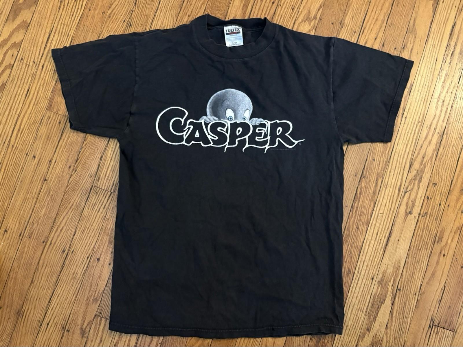 Vintage 1995 Casper The Friendly Ghost Movie Promo Shirt Faded Size L Unisex T-Shirt XXL