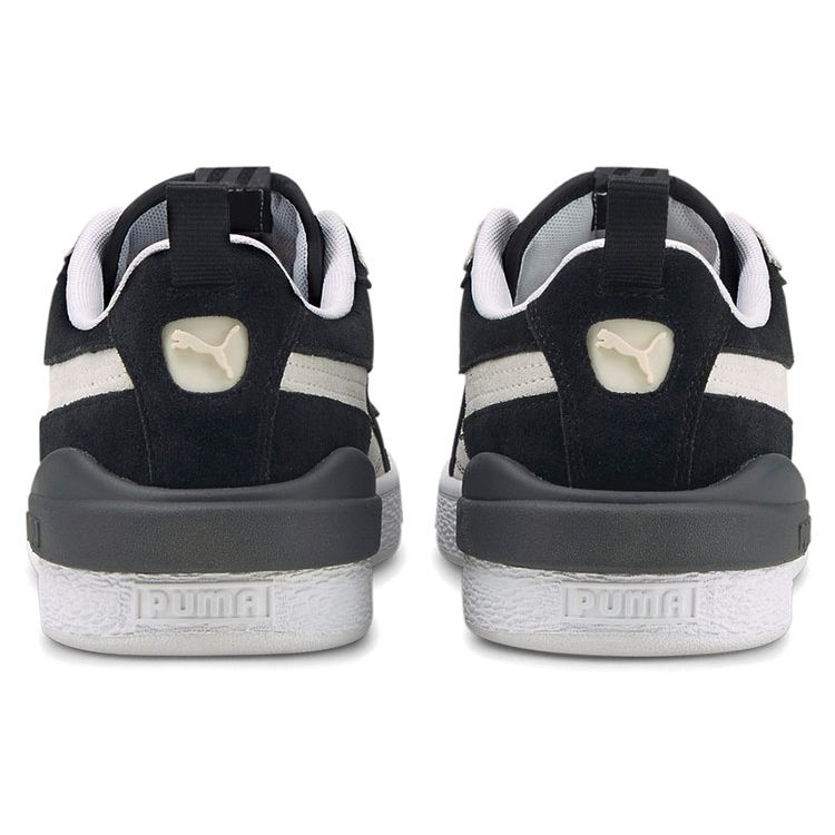 PUMA Unisex Black White Suede Bloc Low Top Sneakers 381183-02