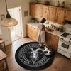 Black and White Animals  Round Area Rug,Carpet Rug for Living Room Bedroom Sofa Playroom Decor,Non-slip Floor Mat