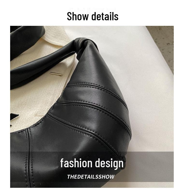 Jesenná trendy textúrovaná crossbody taška Croissant 2024 - Štýlový dámsky dizajn Knedľa