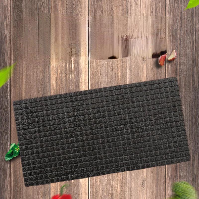 1pc Cast Iron Grill Press Rectangle Cast Wood Handle Meat Steak Bacon Squid Grill Fried Sandwich BBQ Pressure Plate Cooking Tool