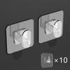 10/20Pcs Extra Large And Thick Strong Adhesive Hooks, Bathroom Towel Hooks, Door Hooks, Waterproof And Traceless Universal Hooks
