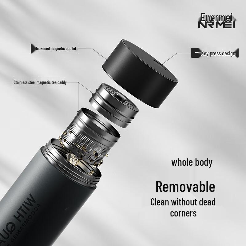 nRMEi 316 Stainless Steel Magnetic Tea Infuser Thermos Mug