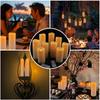 Outdoor Waterproof Flameless Candles Battery Operated LED Pillar Candle with Remote Timer for Home Wedding Holiday Decor