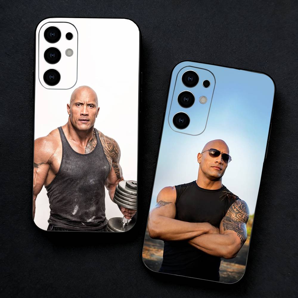 The Rock Dwayne J-Johnson Phone Case For Samsung S25,24,23,22,30,21,10,9,Ultra,Plus,FE 5G Black Soft Case