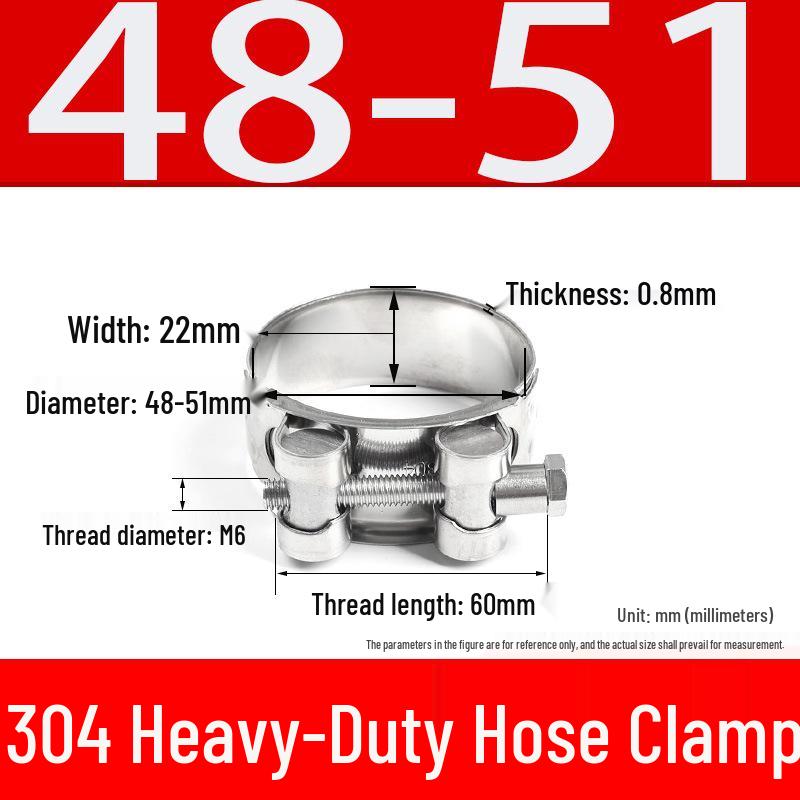 304 Stainless Steel European-Style Single Head Hose Clamp