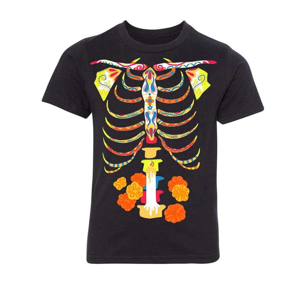 New Halloween Skeleton 3D Graphic T Shirts For Men Women Harajuku Round Neck Tees Tops Clothing Skull Halloween Costume T-shirt