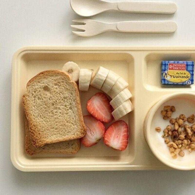 Elegant Table Heyday Mini Square Plate Set 5 Colors (Diet Plate, Friend Gift, Home Cafe, Solo Dining)