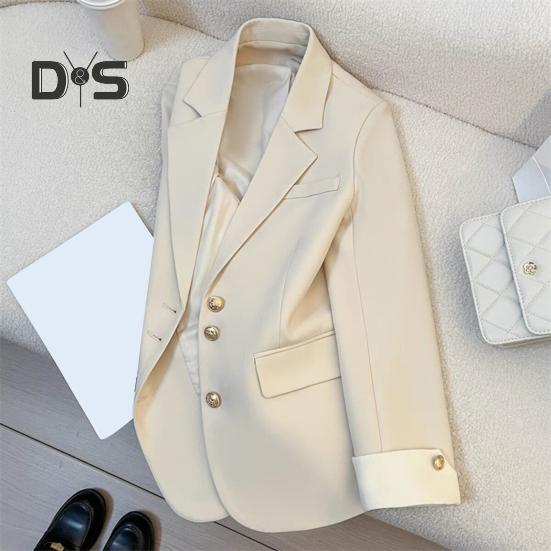 Damen Casual Blazer Bürodame Pendleranzug Reverskragen Jacke Loose Fit Mode Alltagskleidung Mantel für Frühling Herbst