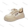 Fashion Women's Flats 2025 Summer New Lace Up Mesh Breathable Height Increase Casual Shoes Fashion Comfortable Non Slip Vulcanized Shoes
