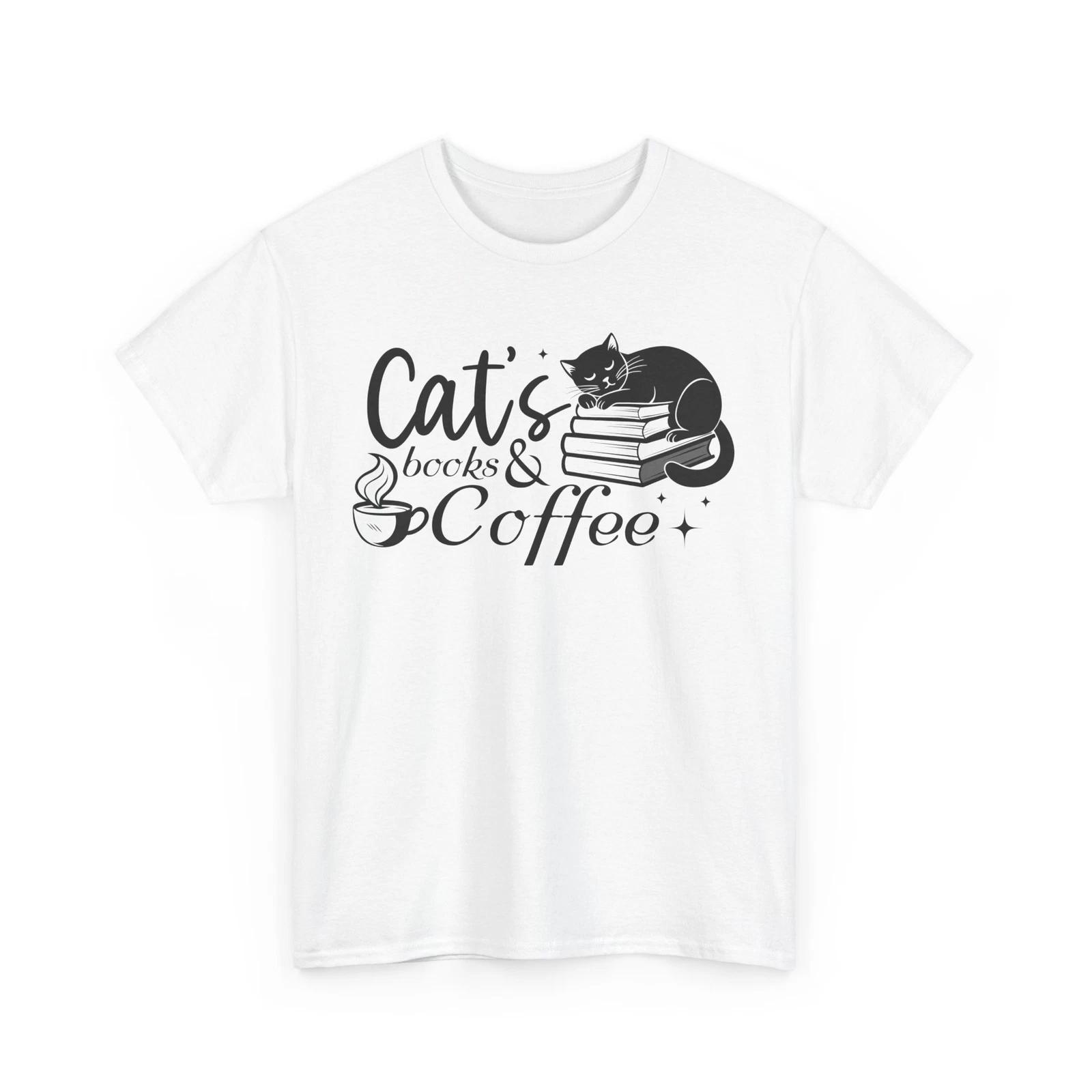 Book T-Shirt | Booktrovert T-Shirt | cat s books & coffee Shirt 4XL