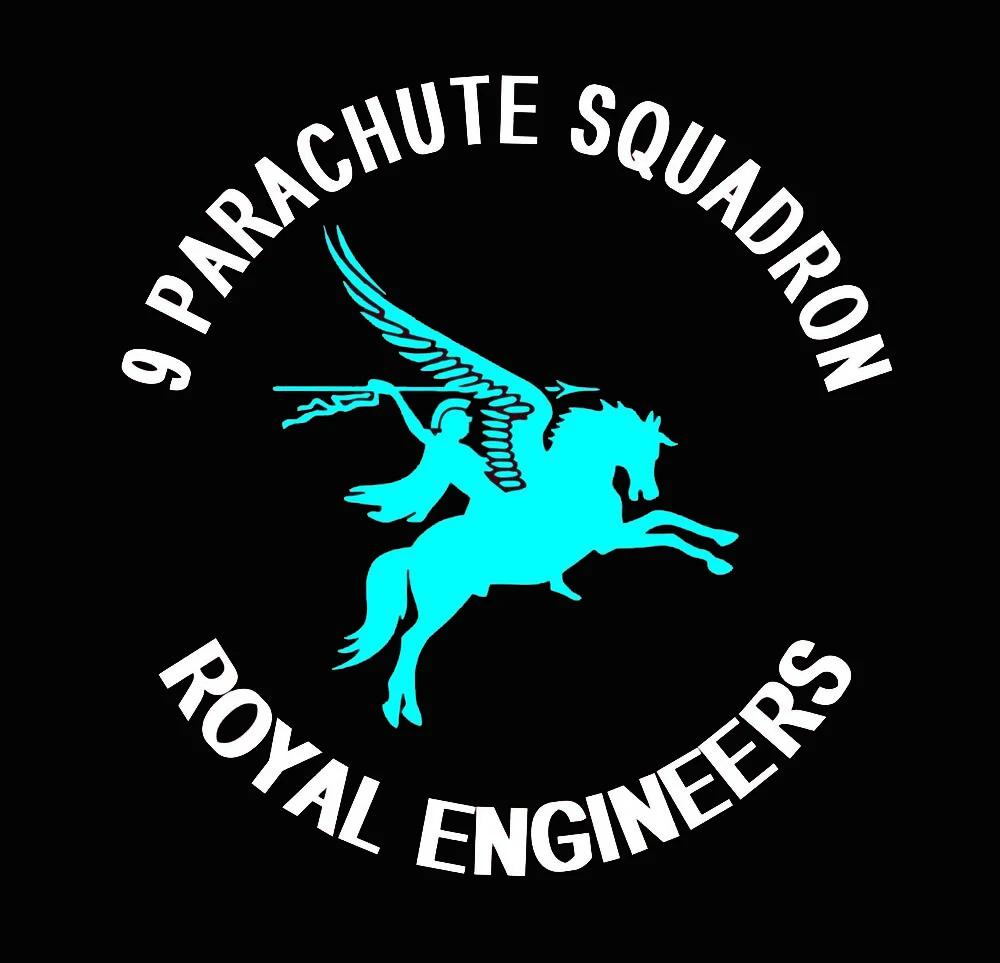 9 Fallschirmjäger-Geschwader Royal Engineers Luftlandungs-Abteilung T-Shirt Kurzarm Lässig 100% Baumwolle Rundhals Sommer Herren T-Shirt