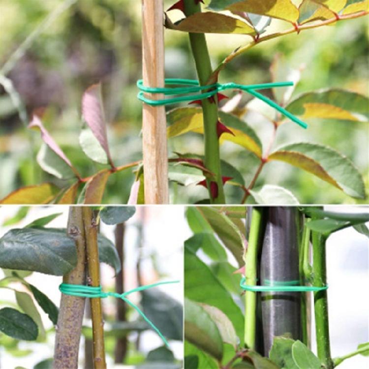 Green Cable Ties with Cutter Garden Plants Ties Reusable Green Twist Ties