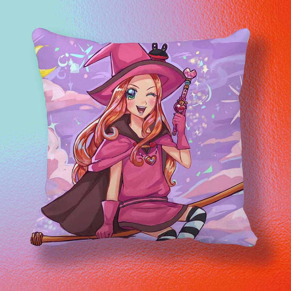Anime Sugar Rune Doublesided printed pillow cover Solid color minimalist pillowcase fits all bedroom styles
