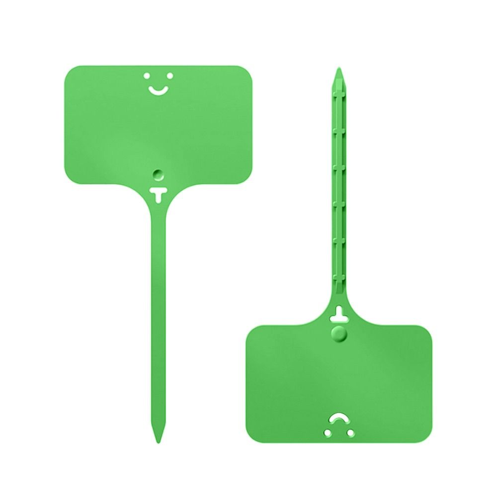 100Pcs T-type Sign Tags Plant Markers Colorful Plastic Marker Tags Solid Color Name Tag