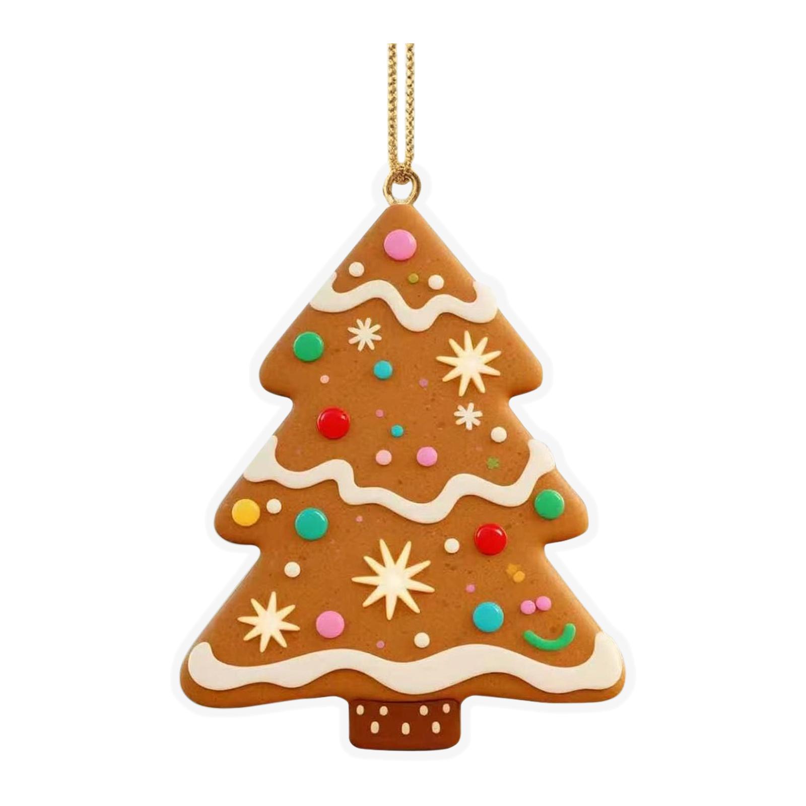 

2D Christmas Decoration Pendant Christmas Tree Tag Theme Party Crafts Ornament One Size