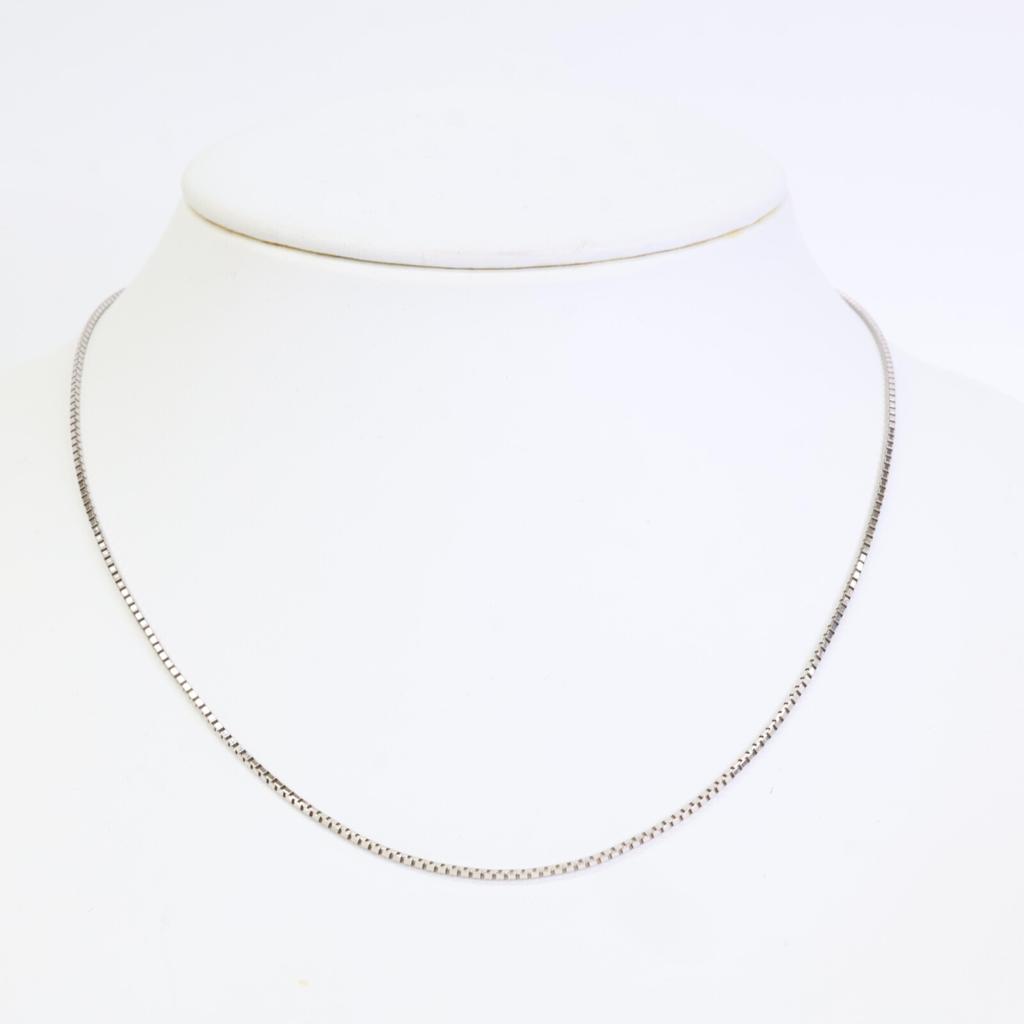 UNOAERRE 585 Chain Necklace White goldUsed