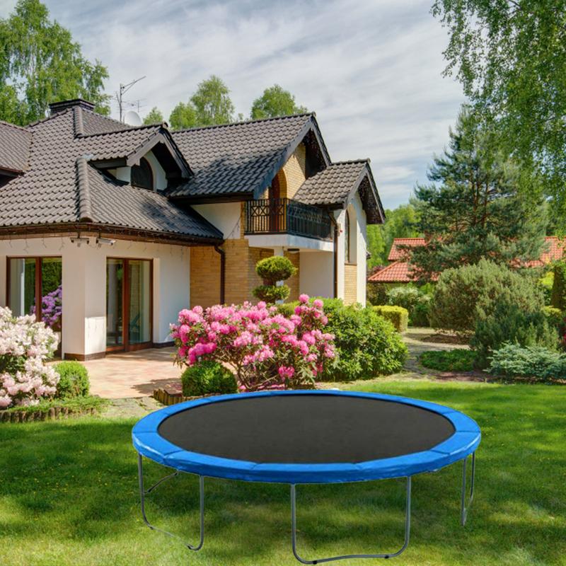 10/12 Feet Trampoline Protection Mat Trampoline Safety Pad Round Spring Protection Cover Waterproof Pad Trampoline Accessories