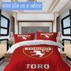 Torino Fc Pattern Bedding,Quilt Set Quilt Cover Pillowcase Home Birthday Gift (1*duvet cover+2*pillowcase,without core)DSJT261018094