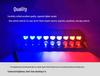 High-Power 12-LED Car Windshield Strobe Warning Light with Suction Cup
