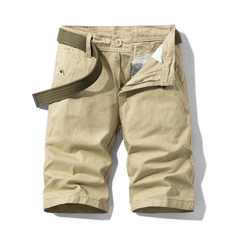 Export Export Tail Goods Multi-Pocket Pure Cotton Workwear Shorts Summer Men's Plus Size Loose Casual Straight-Leg Half Length Middle Pants