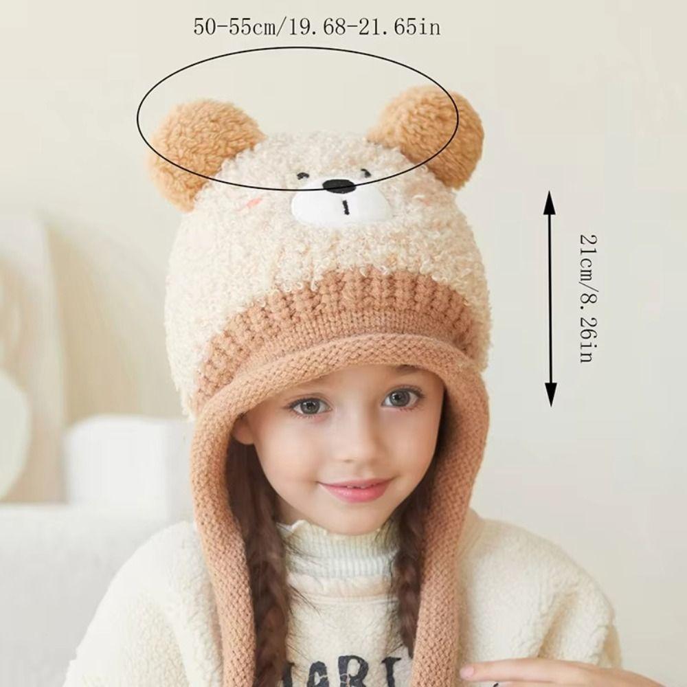 Cotton Lining Baby Hats Windproof Cotton Ear Protection Hat New Kids Hat  Girls and Boys