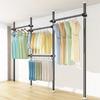 Industrial Pipe Clothing Rack Walk-in Closet Cloth Hanging Rack wall mounted Clothing Rack Home walk-in Wardrobe Supplies Organi