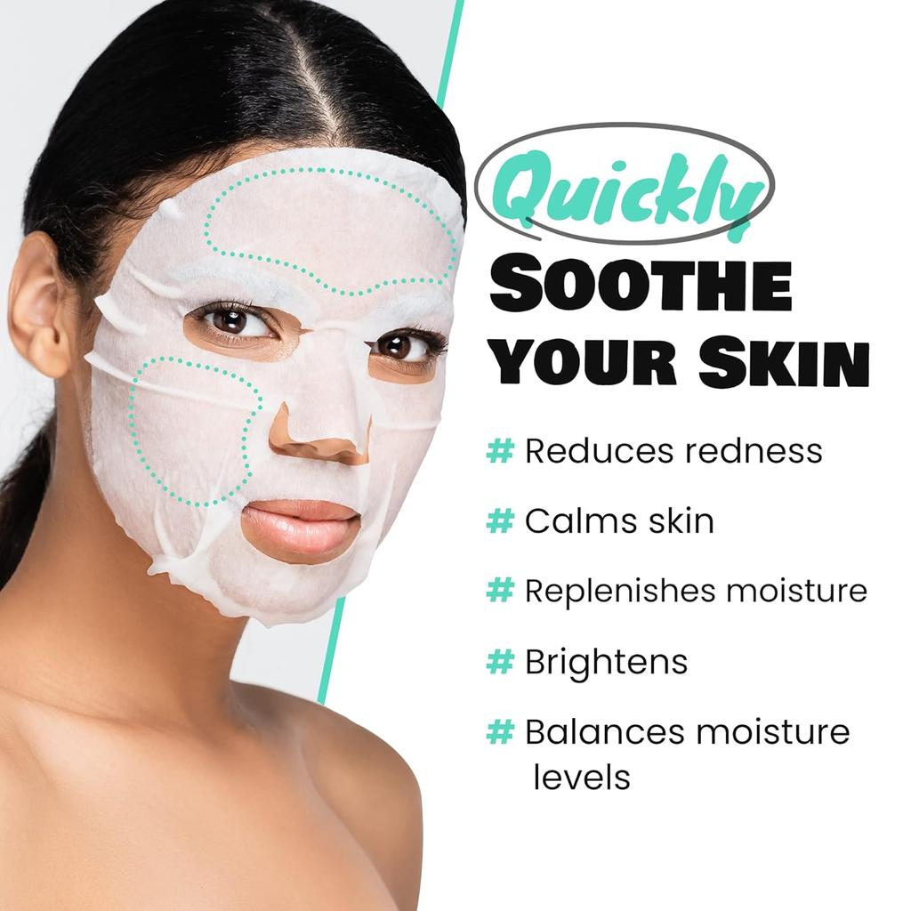 DEWYTREE PICK AND QUICK Beruhigende Vollmaske 30 Stück – Beruhigende Tuchmasken