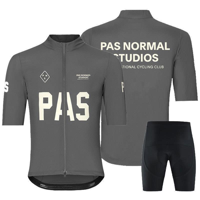 Mens Breathable Cycling Jersey Set With Bib Shorts Sportswear Road Bike Riding