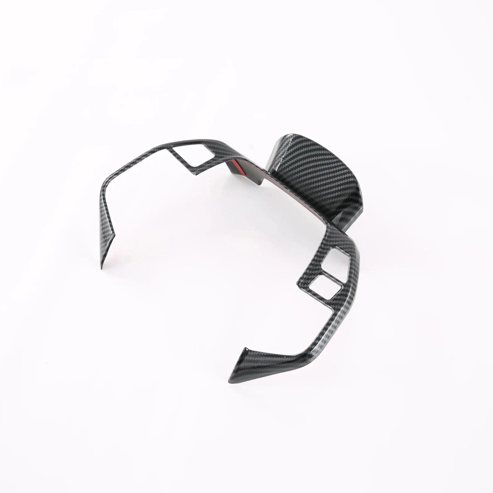 

For Toyota Prius BZ4X 2024 2025 ABS Carbon Fiber Steering Wheel Buttons Frame Cover Sticker Trims Car Styling Accessories вуглецевого волокна, чорного кольору