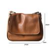 Jednoduchá dámská kabelka z pravé kůže Volný čas Univerzální přírodní pravá hovězí kůže Jednobarevné kabelky přes rameno a crossbody