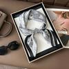 Korean Style High-End Printed Silk Scarf - Versatile Fashion Accessory