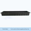 10Pcs Plastic Plant Growing Trays Reusable Bonsai Flowerpot Tray Seed Propagation Tray  Wheatgrass