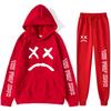 Autumn Winter Lil Peep "The Peep Show" Graphic Printed Hoodies Sweatpants Set Fashionable Casual Warm Sports Long Sleeved Pants Men's Sport Wear