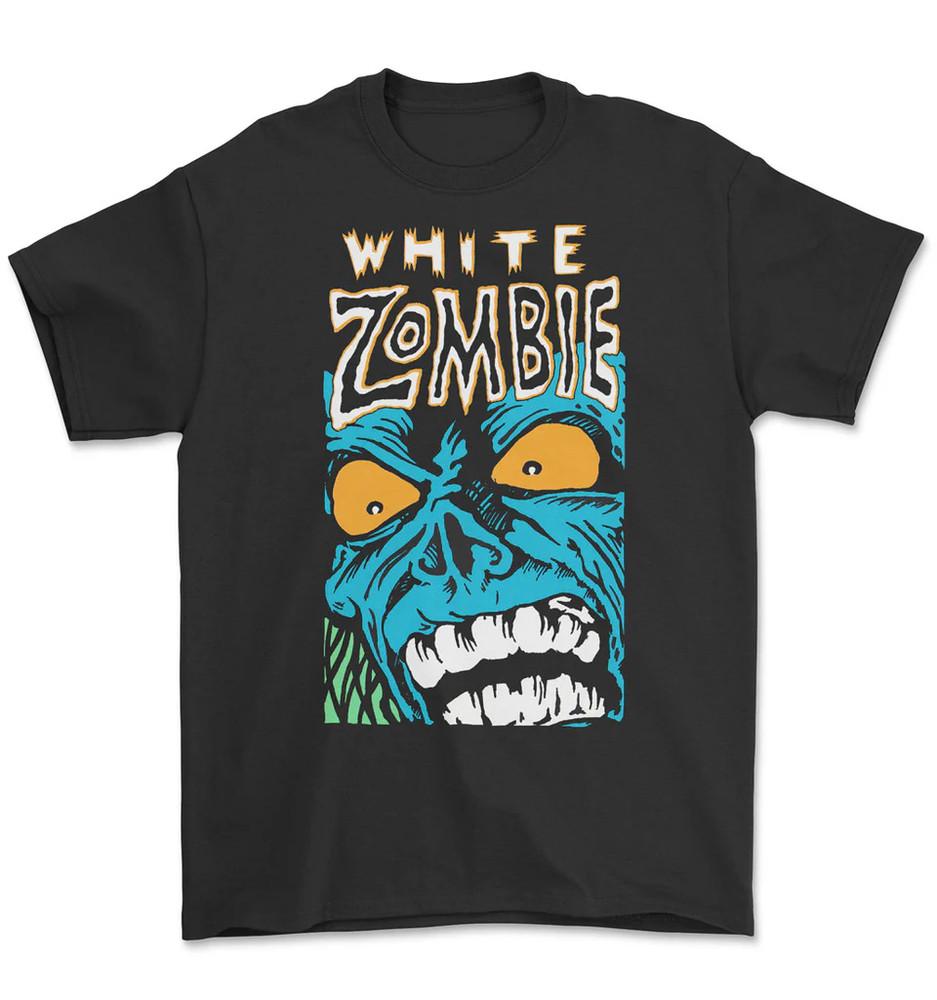 Vintage White Zombie Blue Monster T-shirt Size S to 5XL NE063 Unisex T-Shirt L