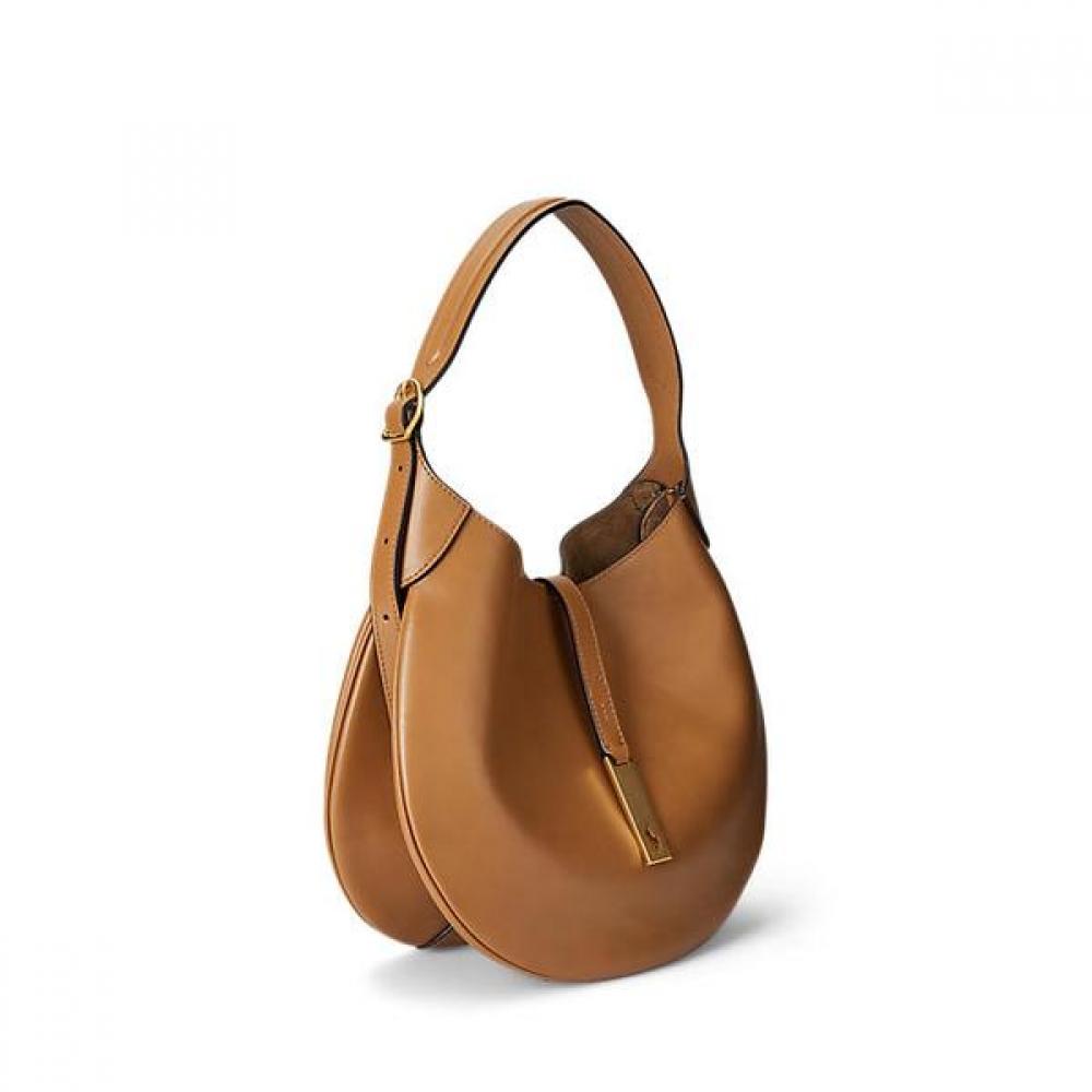 Polo Ralph Lauren Women S Polo Medium Leather Shoulder Bag wapoBag02v20035270
