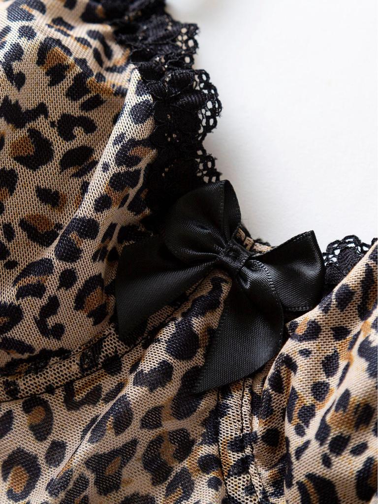 Sexy Leopard Print Slim Fit Women's Sling Top - European & American Style