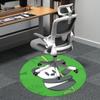 1 Adet Panda Bambu Ofis Yuvarlak Alan Halısı, Ofis, Ofis Sandalyeleri Altı, Yatak Odası, Oturma Odası Ev Dekorasyonu İçin Uygun Mat, Oda Dekorasyonu