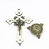 Metal Cross Ornaments Alloy Christian Catholic Art Statue Home And Office Desktop Decoration Small Cross Ornament