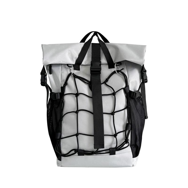 Multi-functional Sports Basketball Bag, Outdoor Motorcycle Helmet Bag, Net Bag, Backpack, Men's Casual Handbag